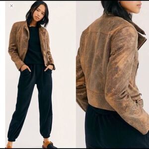 NWOT Vegan leather jacket size L